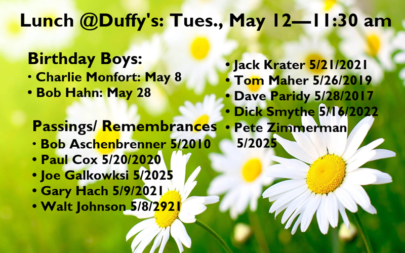 Image: May 27, 2026 Lunch Notice