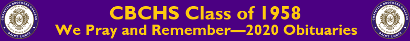 CBC&nbsp;&nbsp;Class of 1958: 2020 Obituaries Logo